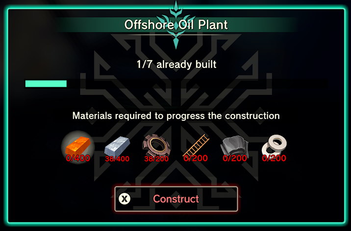 Craftopia Offshore Oil Plant Phase 2 requirements