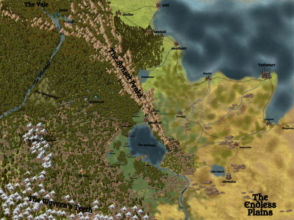 Resthaven map The Endless Plains