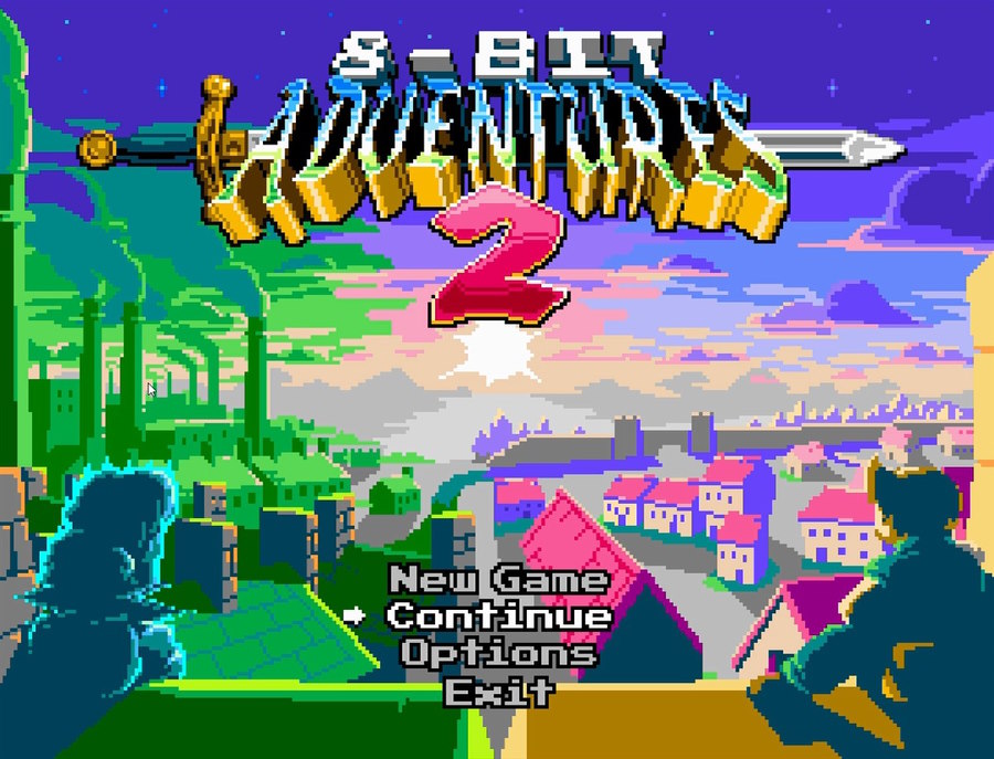 8-Bit Adventures 2 Review - Intro Screen